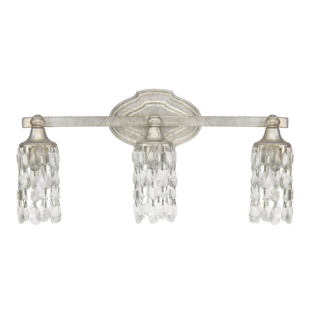 Capital Lighting - Three Light Vanity - Blakely - Antique Silver- Union Lighting Luminaires Decor