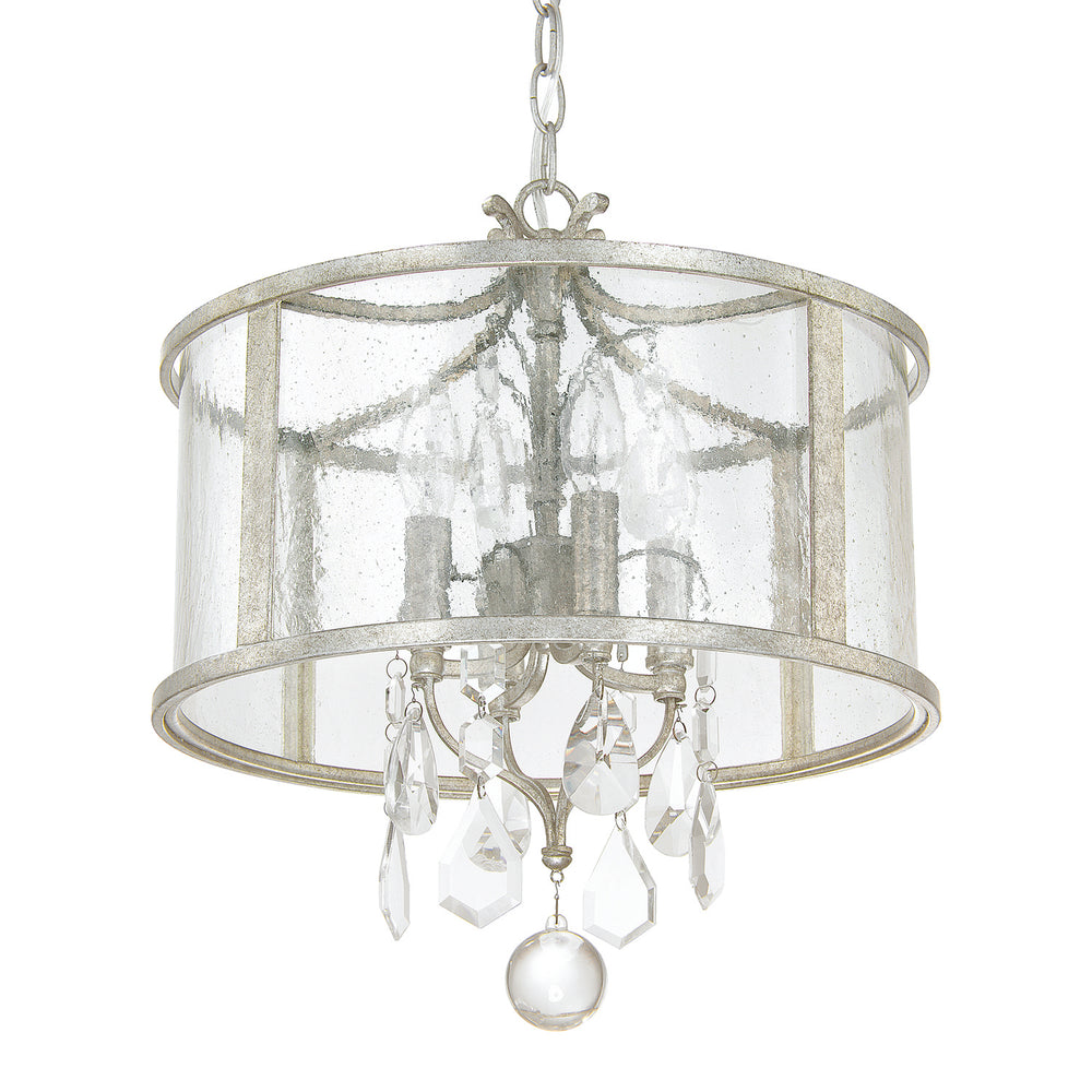 Capital Lighting - Four Light Pendant - Blakely - Antique Silver- Union Lighting Luminaires Decor