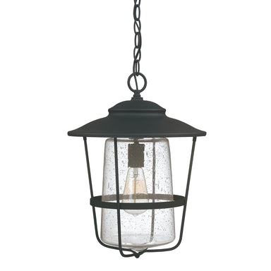 Capital Lighting - One Light Outdoor Hanging Lantern - Creekside - Black- Union Lighting Luminaires Decor