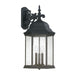 Capital Lighting - Three Light Outdoor Wall Lantern - Main Street - Black- Union Lighting Luminaires Decor