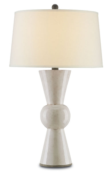 Currey and Company - One Light Table Lamp - Upbeat - Antique White- Union Lighting Luminaires Decor