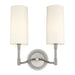 Hudson Valley Canada - Two Light Wall Sconce - Dillon - Polished Nickel- Union Lighting Luminaires Decor