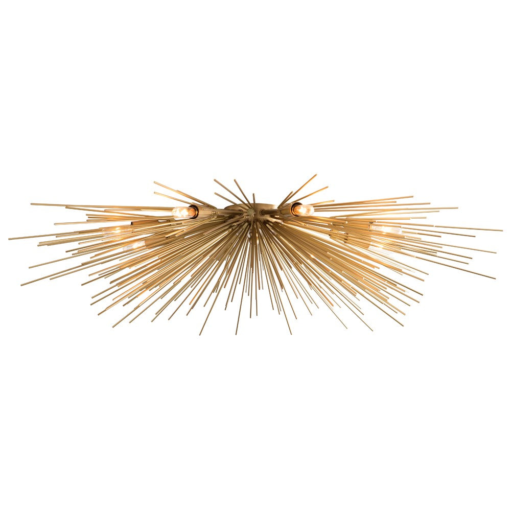 Arteriors - Eight Light Flush Mount - Roxanne - Antique Brass- Union Lighting Luminaires Decor