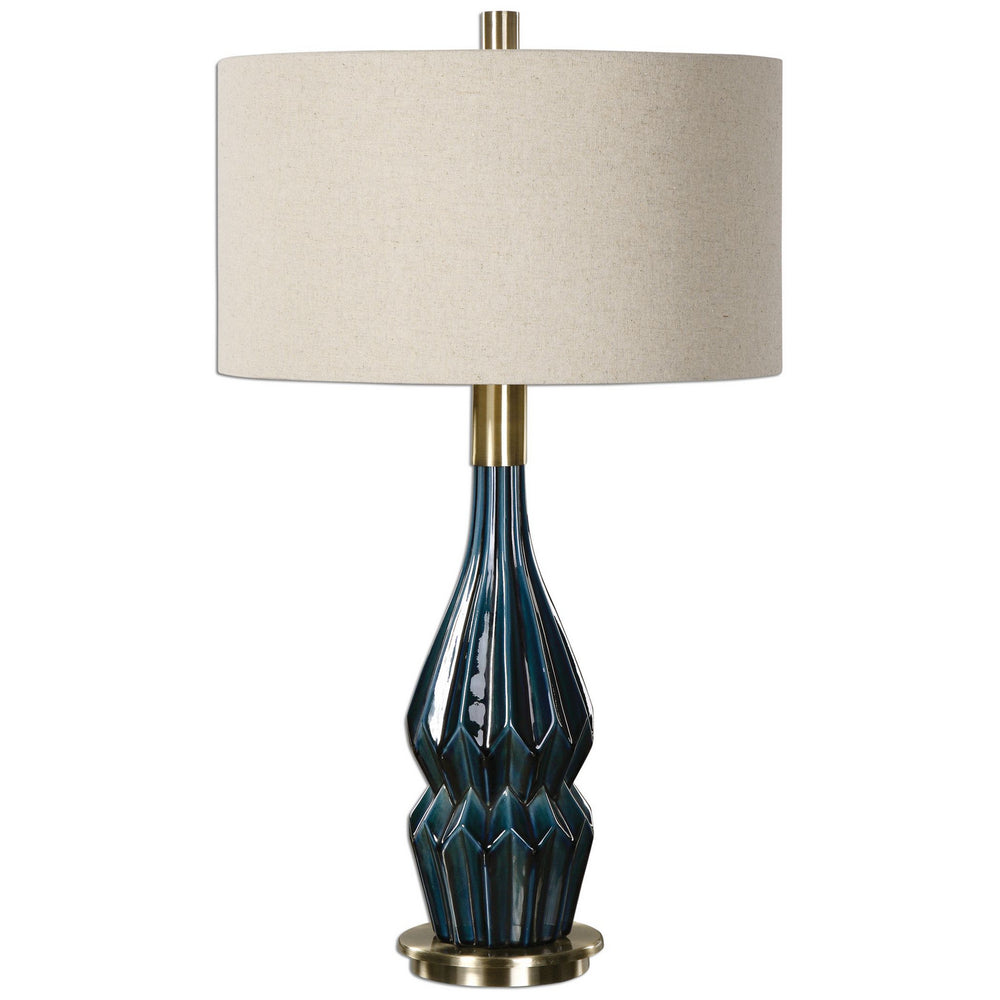 Uttermost - One Light Table Lamp - Prussian - Blue Ceramic- Union Lighting Luminaires Decor