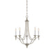 Savoy House - Five Light Chandelier - Herndon - Satin Nickel- Union Lighting Luminaires Decor