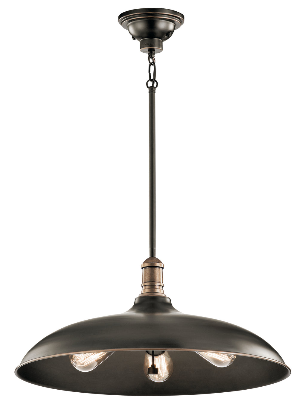 Kichler Canada - Three Light Pendant - Cobson - Olde Bronze- Union Lighting Luminaires Decor