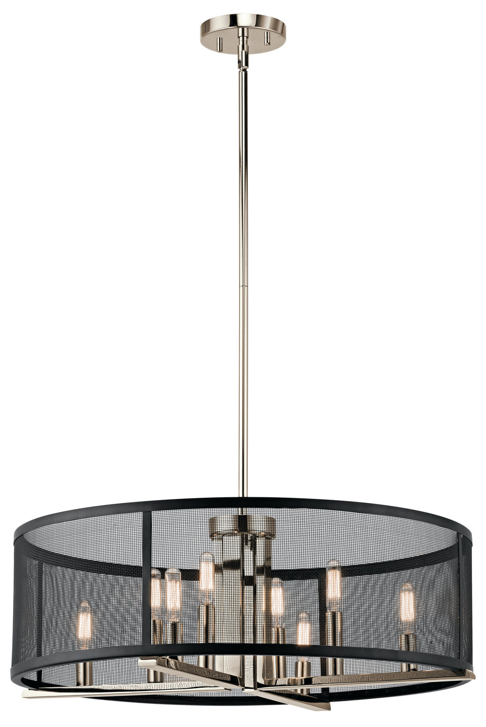 Kichler Canada - Eight Light Chandelier - Titus - Polished Nickel- Union Lighting Luminaires Decor