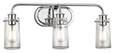 Kichler Canada - Three Light Bath - Braelyn - Chrome- Union Lighting Luminaires Decor
