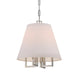 Crystorama - Four Light Mini Chandelier - Westwood - Polished Nickel- Union Lighting Luminaires Decor