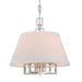 Crystorama - Five Light Mini Chandelier - Westwood - Polished Nickel- Union Lighting Luminaires Decor