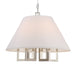 Crystorama - Six Light Chandelier - Westwood - Polished Nickel- Union Lighting Luminaires Decor