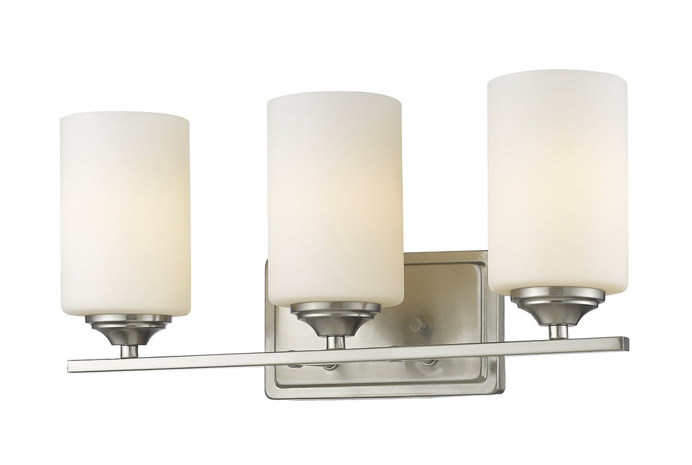 Z-Lite Canada - Three Light Vanity - Bordeaux - Brushed Nickel- Union Lighting Luminaires Decor