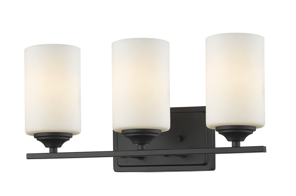 Z-Lite Canada - Three Light Vanity - Bordeaux - Bronze- Union Lighting Luminaires Decor