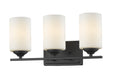 Z-Lite Canada - Three Light Vanity - Bordeaux - Bronze- Union Lighting Luminaires Decor