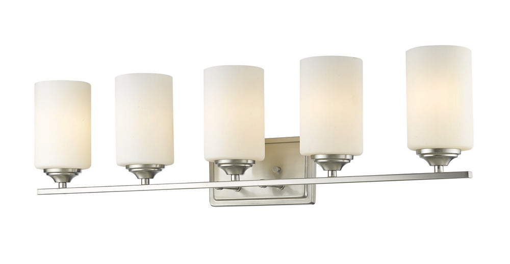 Z-Lite Canada - Five Light Vanity - Bordeaux - Brushed Nickel- Union Lighting Luminaires Decor