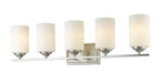 Z-Lite Canada - Five Light Vanity - Bordeaux - Brushed Nickel- Union Lighting Luminaires Decor