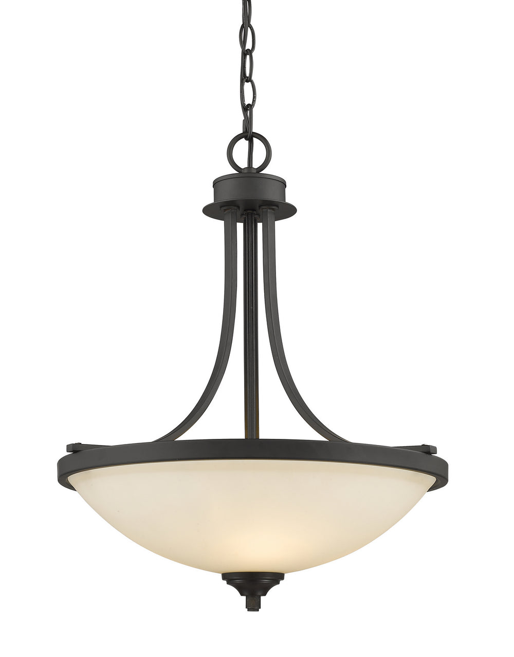 Z-Lite Canada - Three Light Pendant - Bordeaux - Bronze- Union Lighting Luminaires Decor