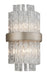 Corbett Lighting - Two Light Wall Sconce - Chime - Silver Leaf Polished Stainless- Union Lighting Luminaires Decor