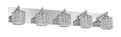 Kendal Canada - Five Light Bath - Shimera - Chrome- Union Lighting Luminaires Decor