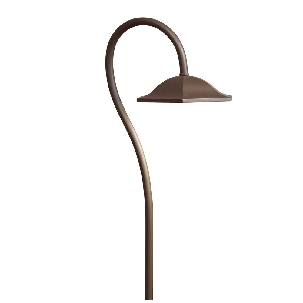 Kichler Canada - LED Shepherd's Crook Path Ligh - Textured Architectural Bronze- Union Lighting Luminaires Decor