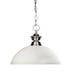 Z-Lite Canada - One Light Pendant - Shark - Brushed Nickel- Union Lighting Luminaires Decor