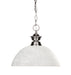 Z-Lite Canada - One Light Pendant - Shark - Brushed Nickel- Union Lighting Luminaires Decor