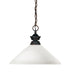 Z-Lite Canada - One Light Pendant - Shark - Olde Bronze- Union Lighting Luminaires Decor