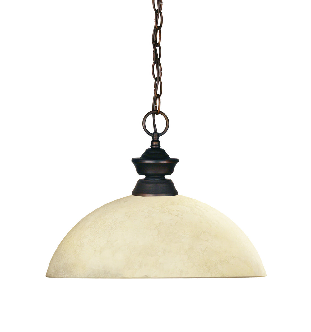 Z-Lite Canada - One Light Pendant - Shark - Olde Bronze- Union Lighting Luminaires Decor