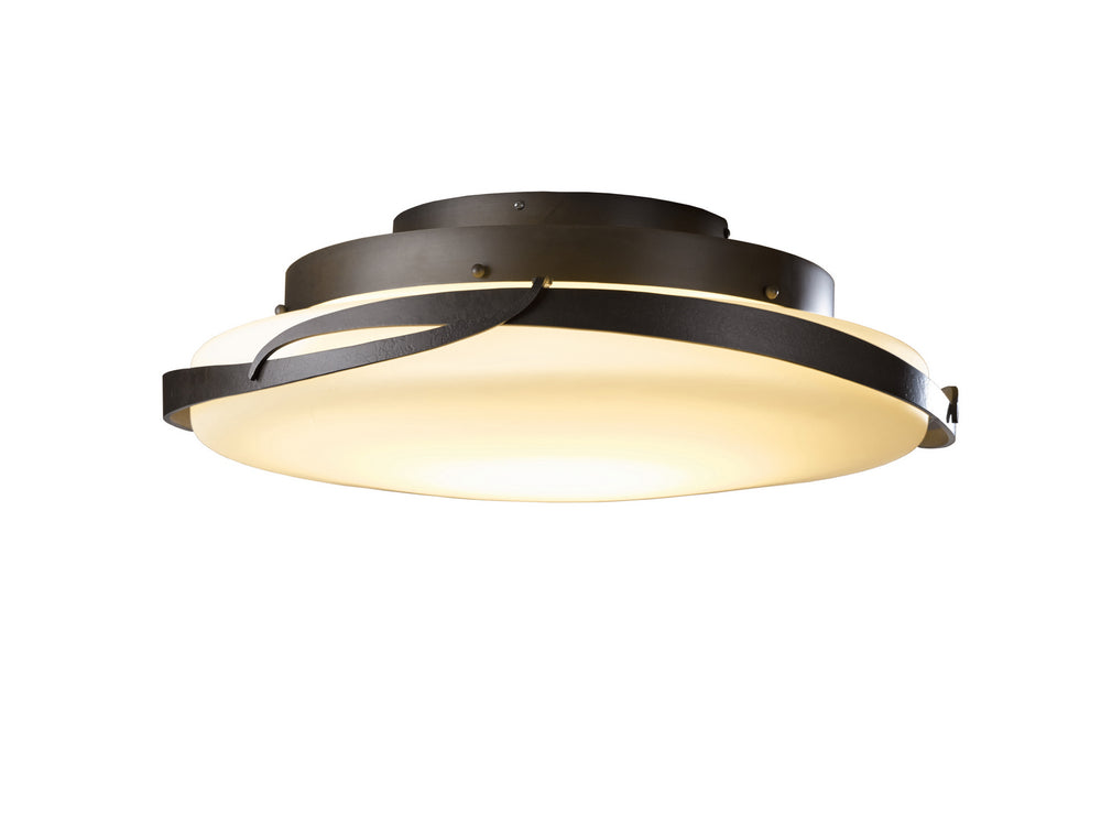 Hubbardton Forge - LED Semi-Flush Mount - Flora - Dark Smoke- Union Lighting Luminaires Decor