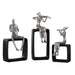 Uttermost - Statues, S/3 - Musical Ensemble - Polished Aluminum w/Black- Union Lighting Luminaires Decor