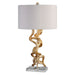 Uttermost - One Light Table Lamp - Twisted Vines - Bright Gold Leaf- Union Lighting Luminaires Decor