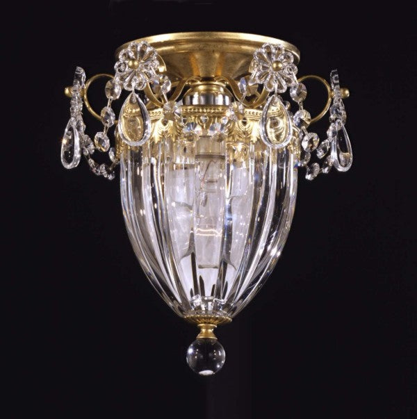 Schonbek - One Light Semi-Flush Mount - Bagatelle - Heirloom Gold- Union Lighting Luminaires Decor
