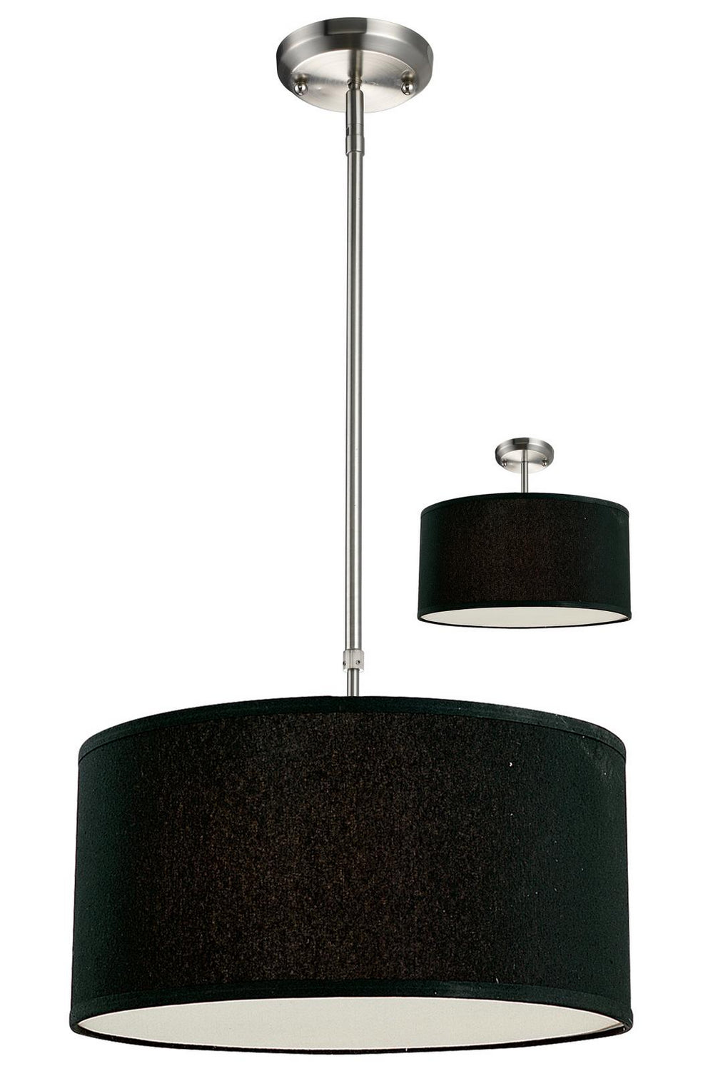 Z-Lite Canada - Three Light Pendant - Albion - Brushed Nickel- Union Lighting Luminaires Decor