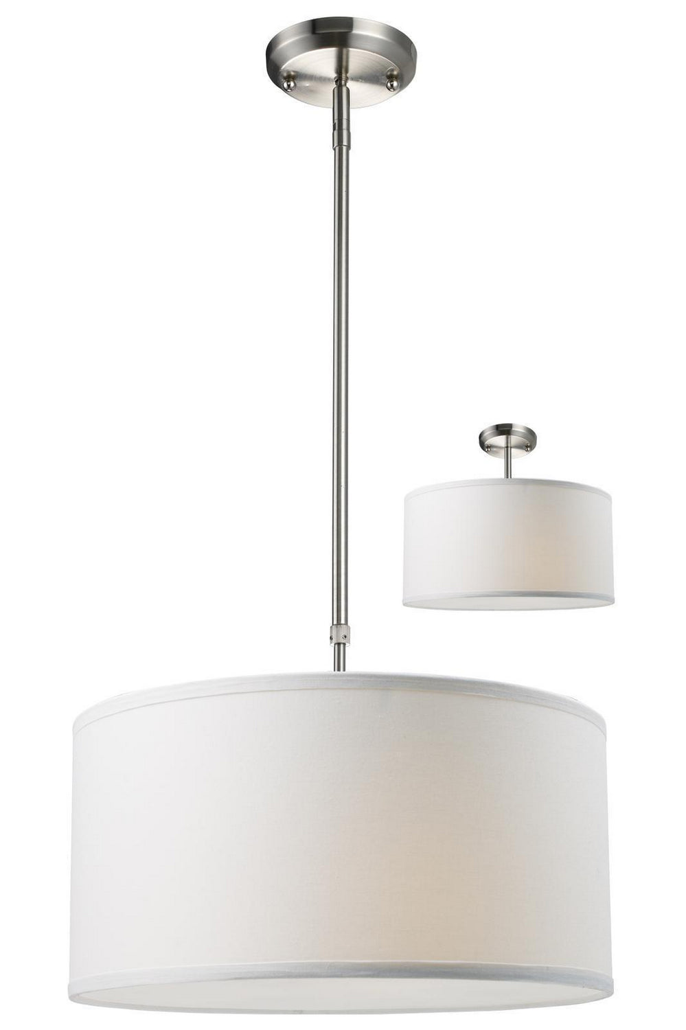 Z-Lite Canada - Three Light Pendant - Albion - Brushed Nickel- Union Lighting Luminaires Decor