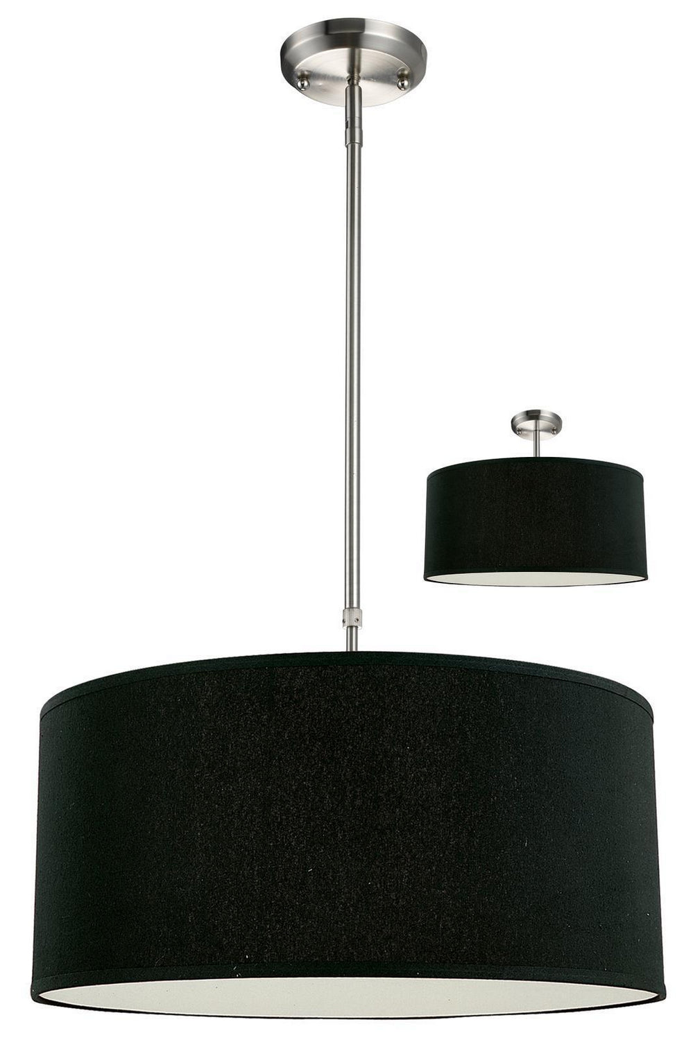 Z-Lite Canada - Three Light Pendant - Albion - Brushed Nickel- Union Lighting Luminaires Decor