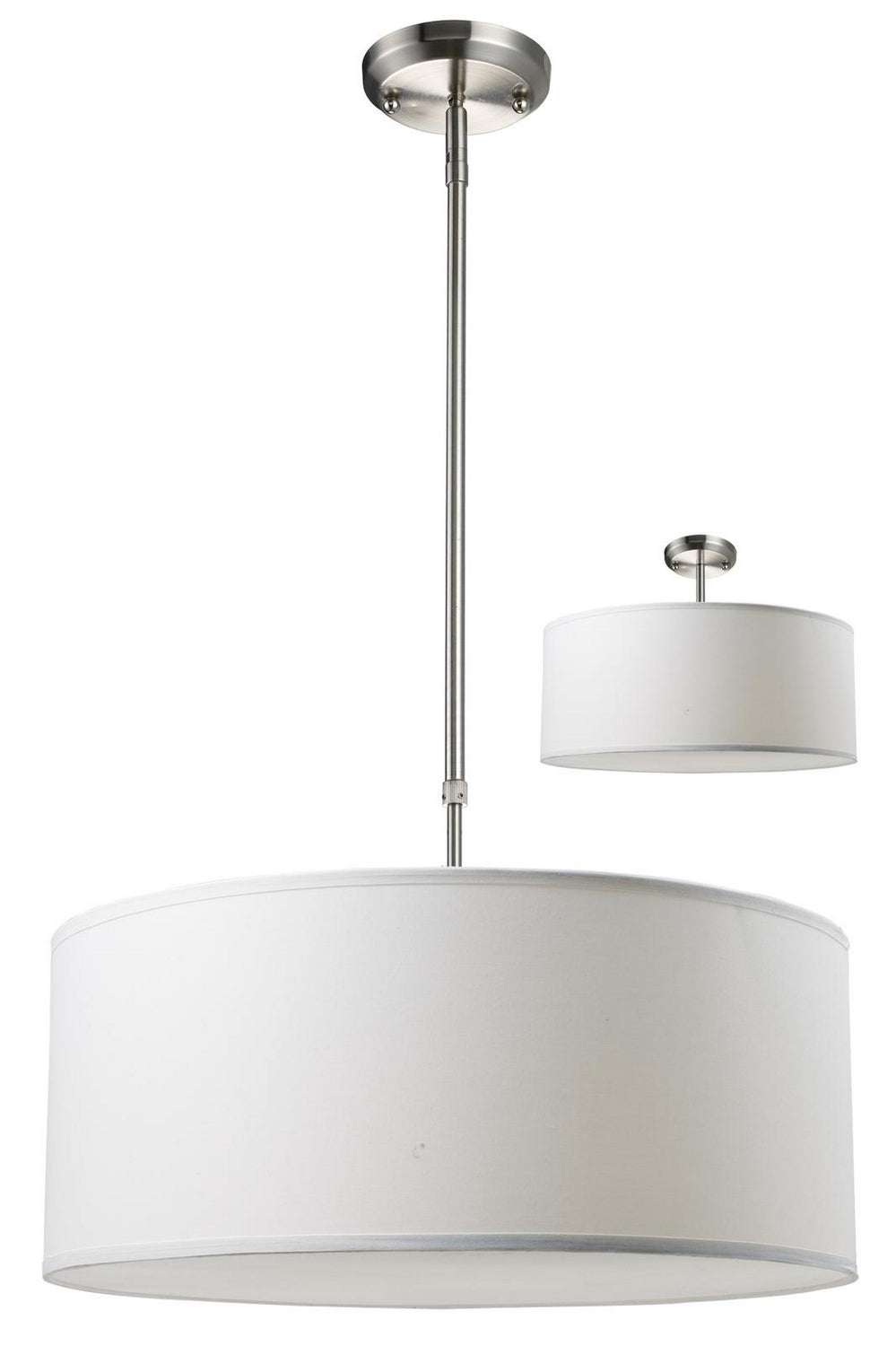 Z-Lite Canada - Three Light Pendant - Albion - Brushed Nickel- Union Lighting Luminaires Decor
