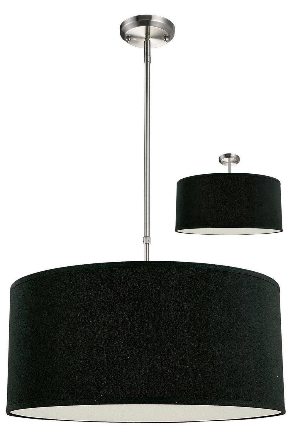 Z-Lite Canada - Three Light Pendant - Albion - Brushed Nickel- Union Lighting Luminaires Decor