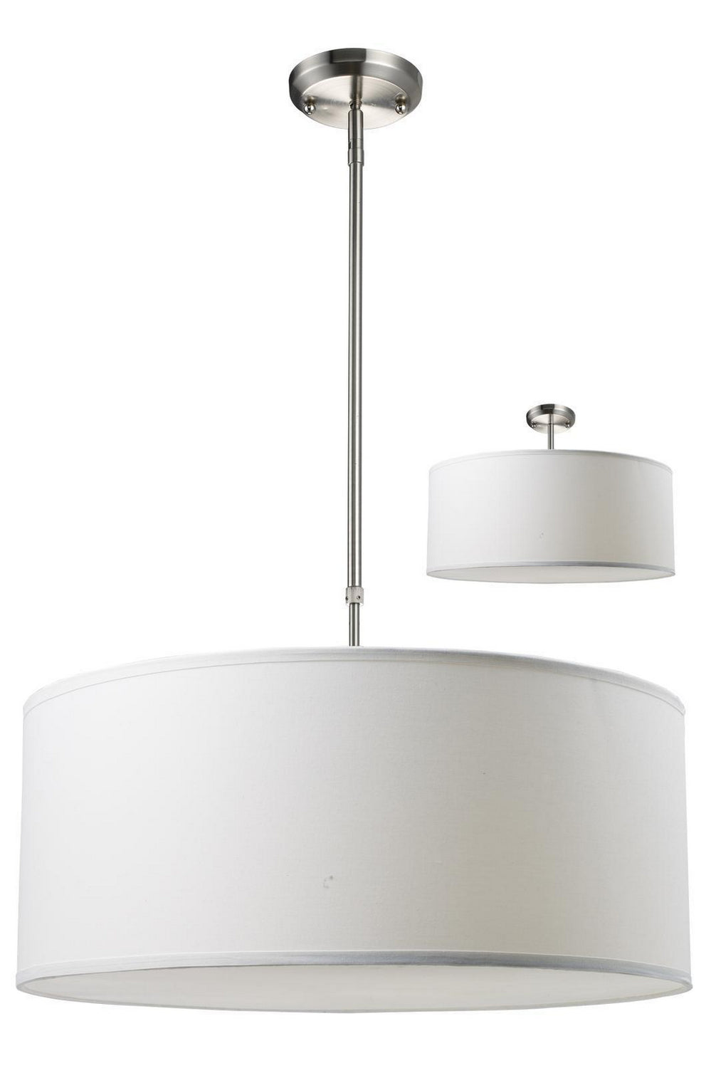 Z-Lite Canada - Three Light Pendant - Albion - Brushed Nickel- Union Lighting Luminaires Decor