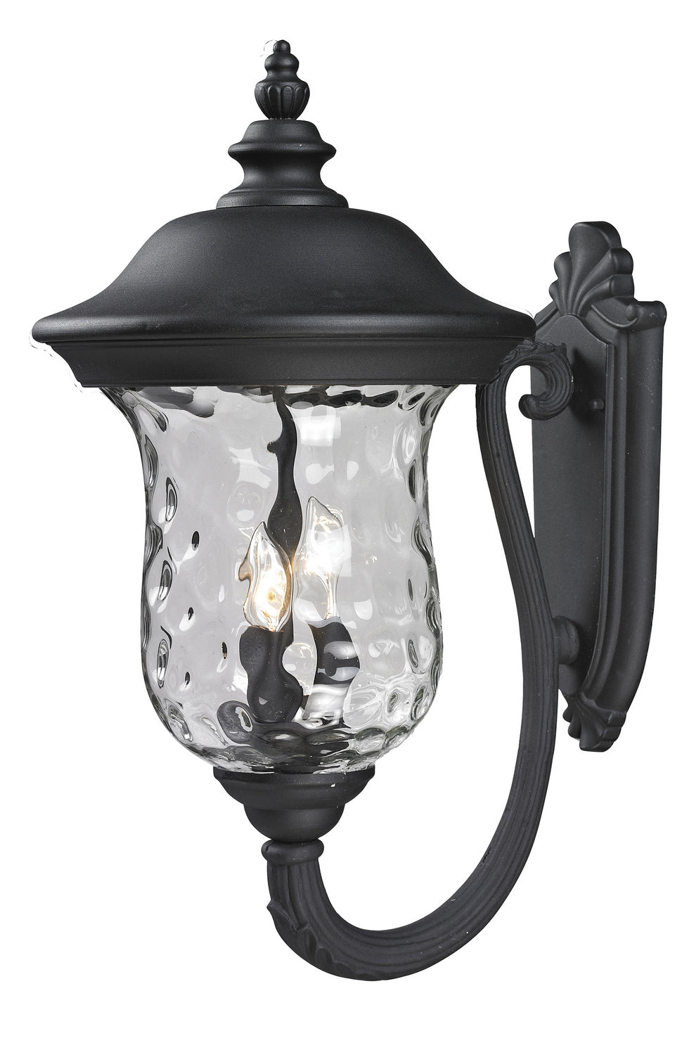 Z-Lite Canada - Three Light Outdoor Wall Sconce - Armstrong - Black- Union Lighting Luminaires Decor
