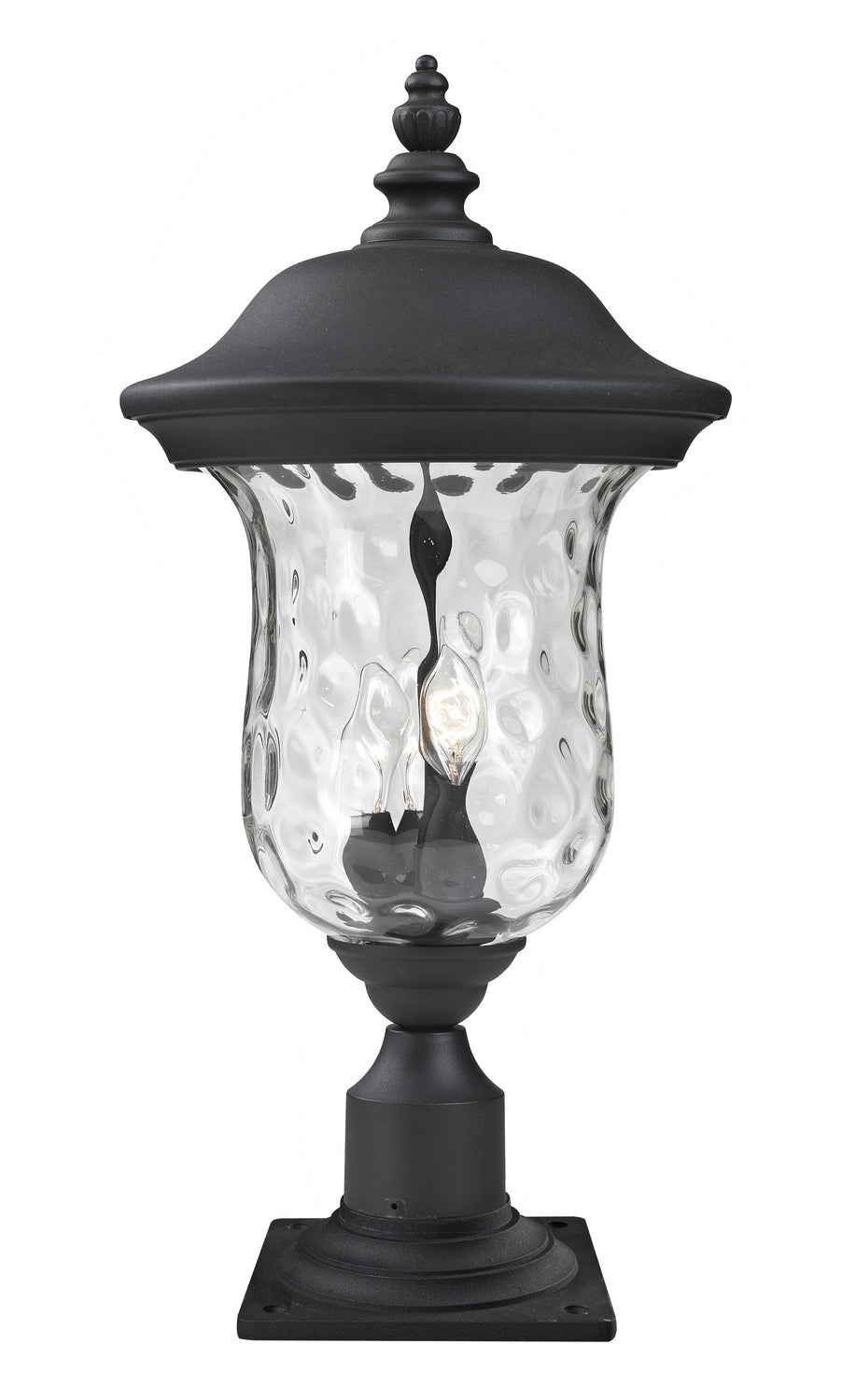 Z-Lite Canada - Three Light Outdoor Post Mount - Armstrong - Black- Union Lighting Luminaires Decor
