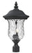 Z-Lite Canada - Three Light Outdoor Post Mount - Armstrong - Black- Union Lighting Luminaires Decor