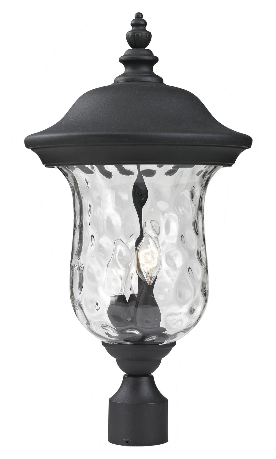 Z-Lite Canada - Three Light Outdoor Post Mount - Armstrong - Black- Union Lighting Luminaires Decor