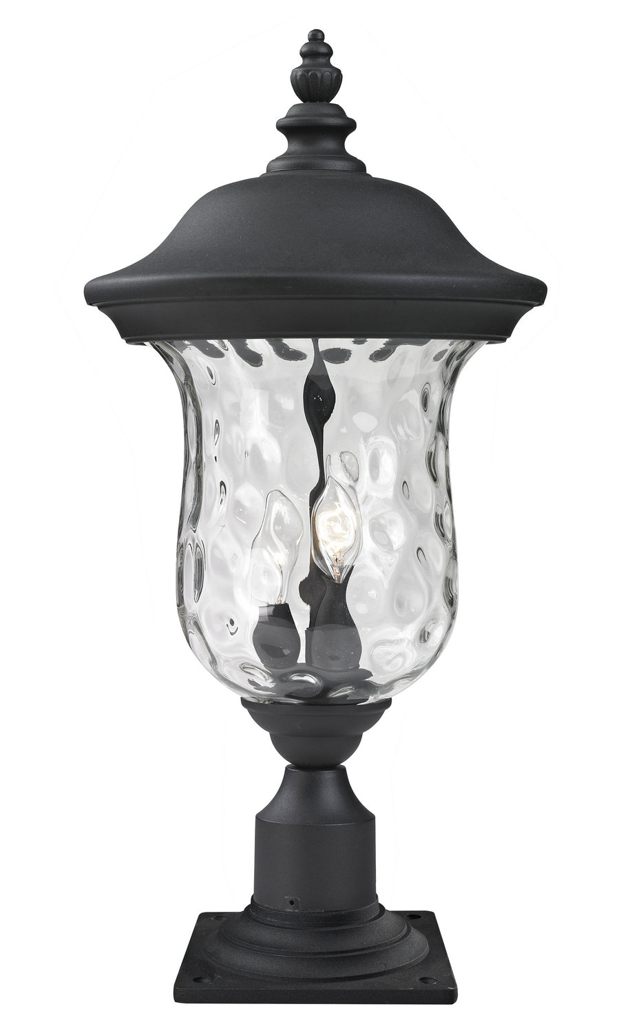 Z-Lite Canada - Two Light Outdoor Pier Mount - Armstrong - Black- Union Lighting Luminaires Decor
