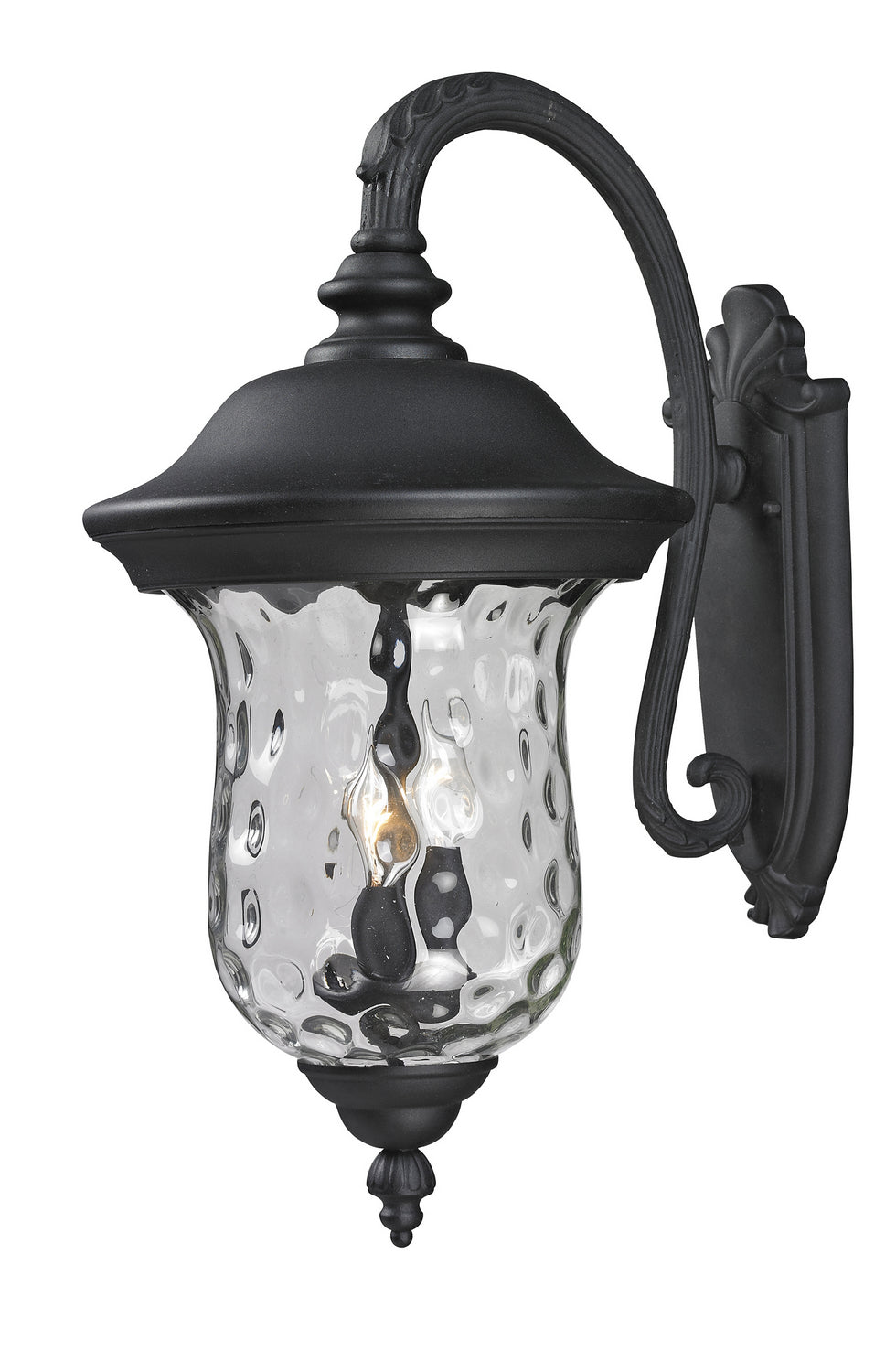 Z-Lite Canada - Three Light Outdoor Wall Sconce - Armstrong - Black- Union Lighting Luminaires Decor