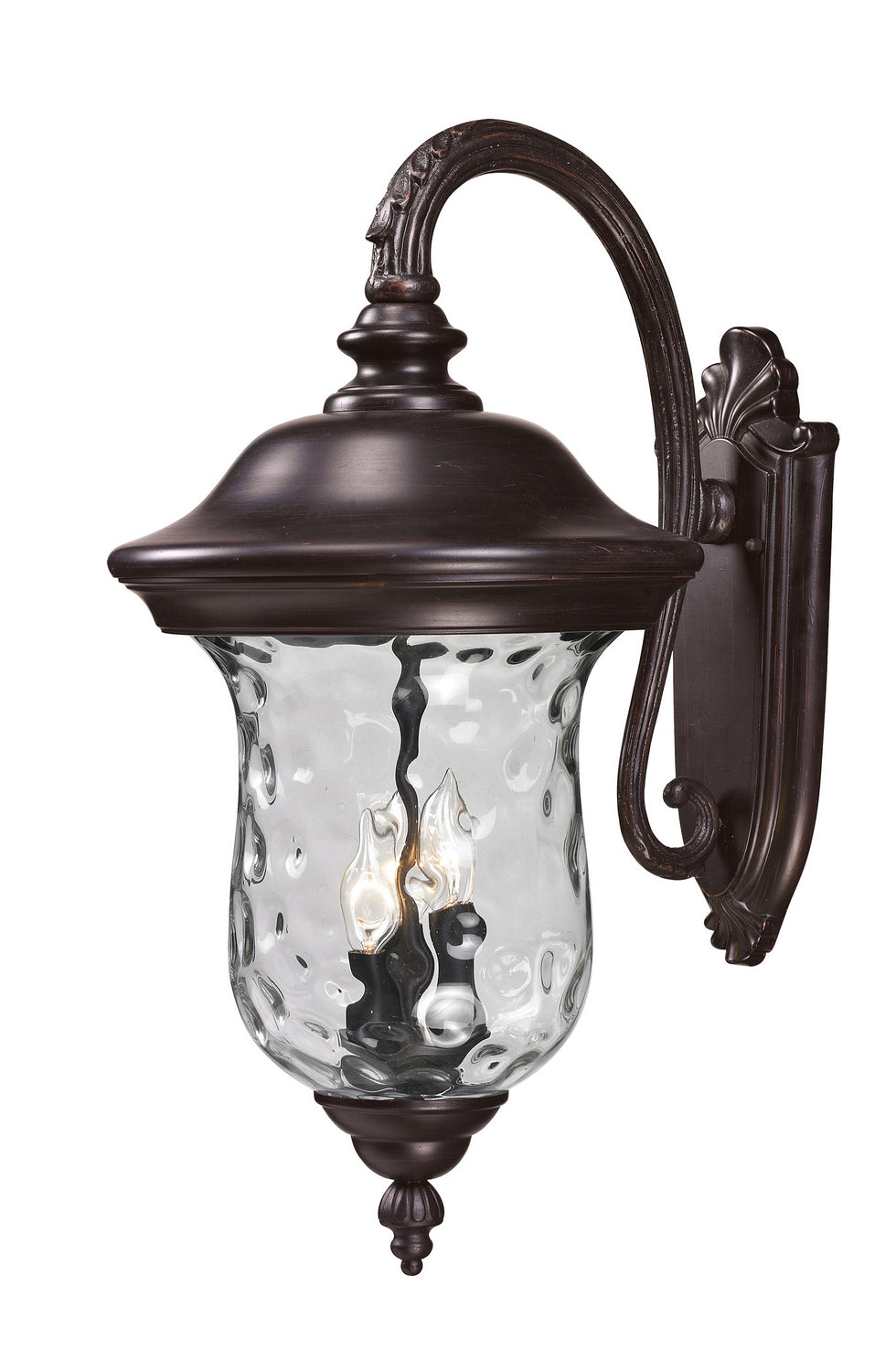 Z-Lite Canada - Three Light Outdoor Wall Sconce - Armstrong - Bronze- Union Lighting Luminaires Decor