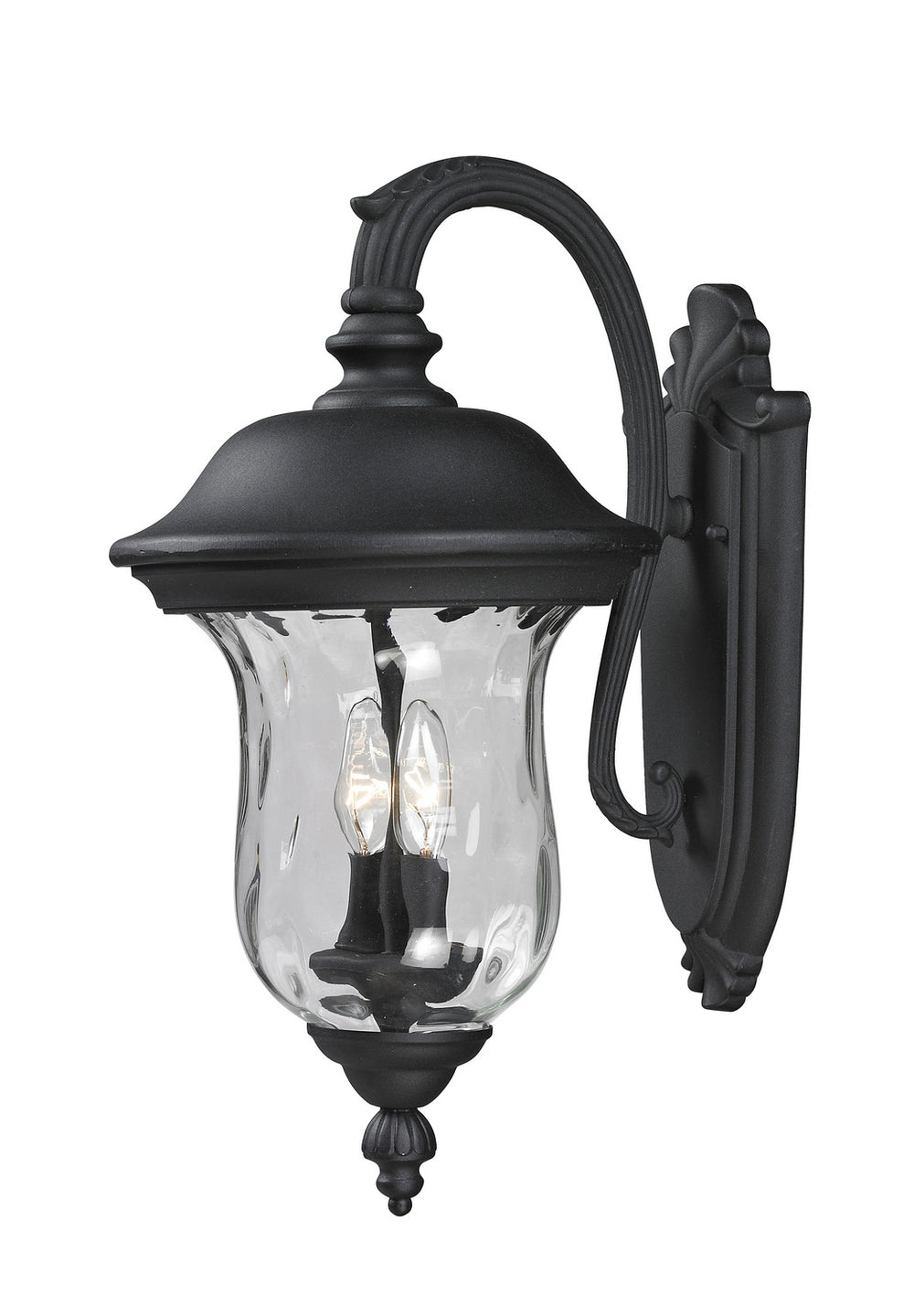 Z-Lite Canada - Two Light Outdoor Wall Sconce - Armstrong - Black- Union Lighting Luminaires Decor