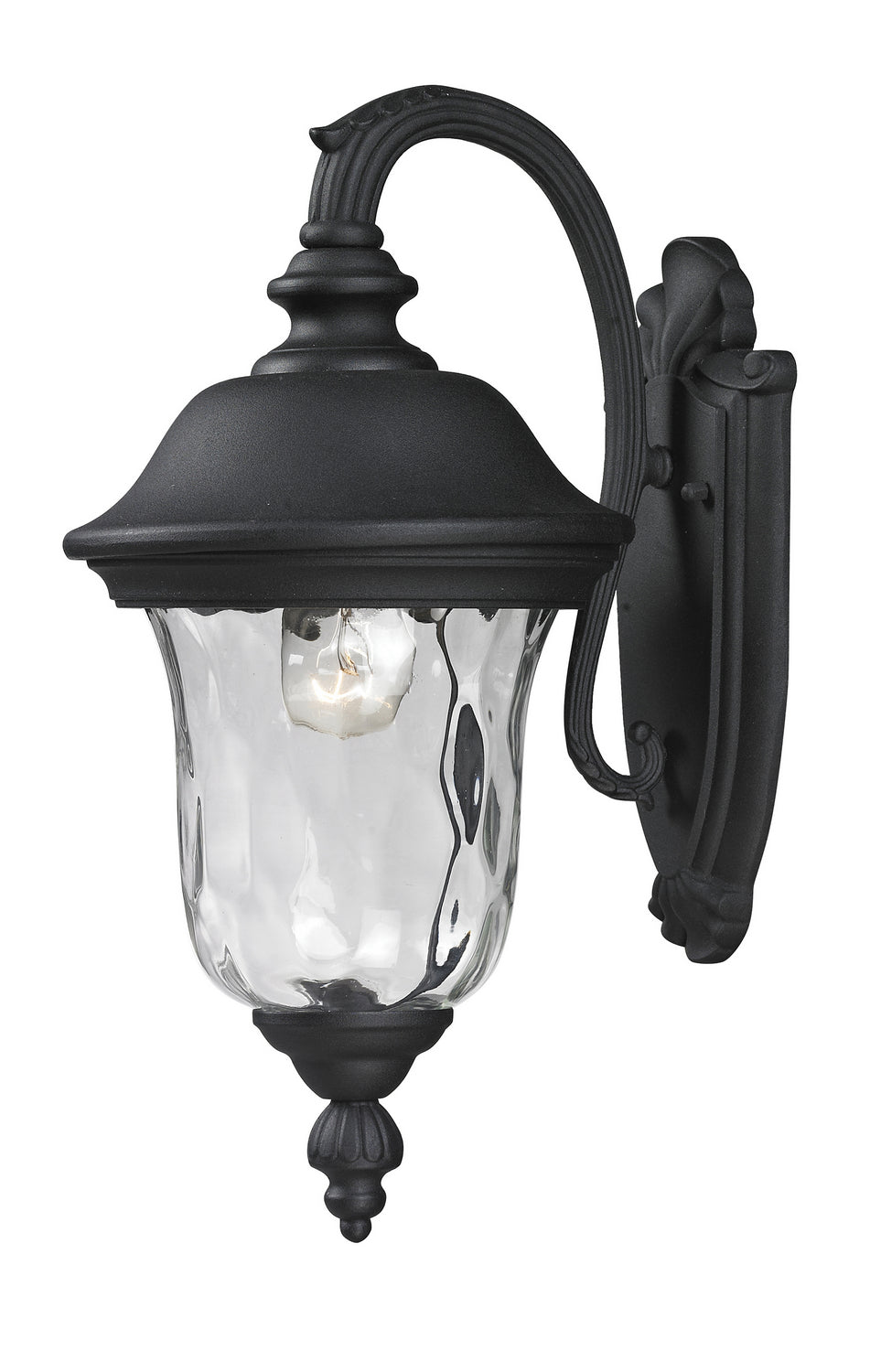 Z-Lite Canada - One Light Outdoor Wall Sconce - Armstrong - Black- Union Lighting Luminaires Decor