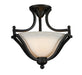 Z-Lite Canada - Two Light Semi Flush Mount - Lagoon - Matte Black- Union Lighting Luminaires Decor