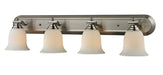 Z-Lite Canada - Four Light Vanity - Lagoon - Brushed Nickel- Union Lighting Luminaires Decor