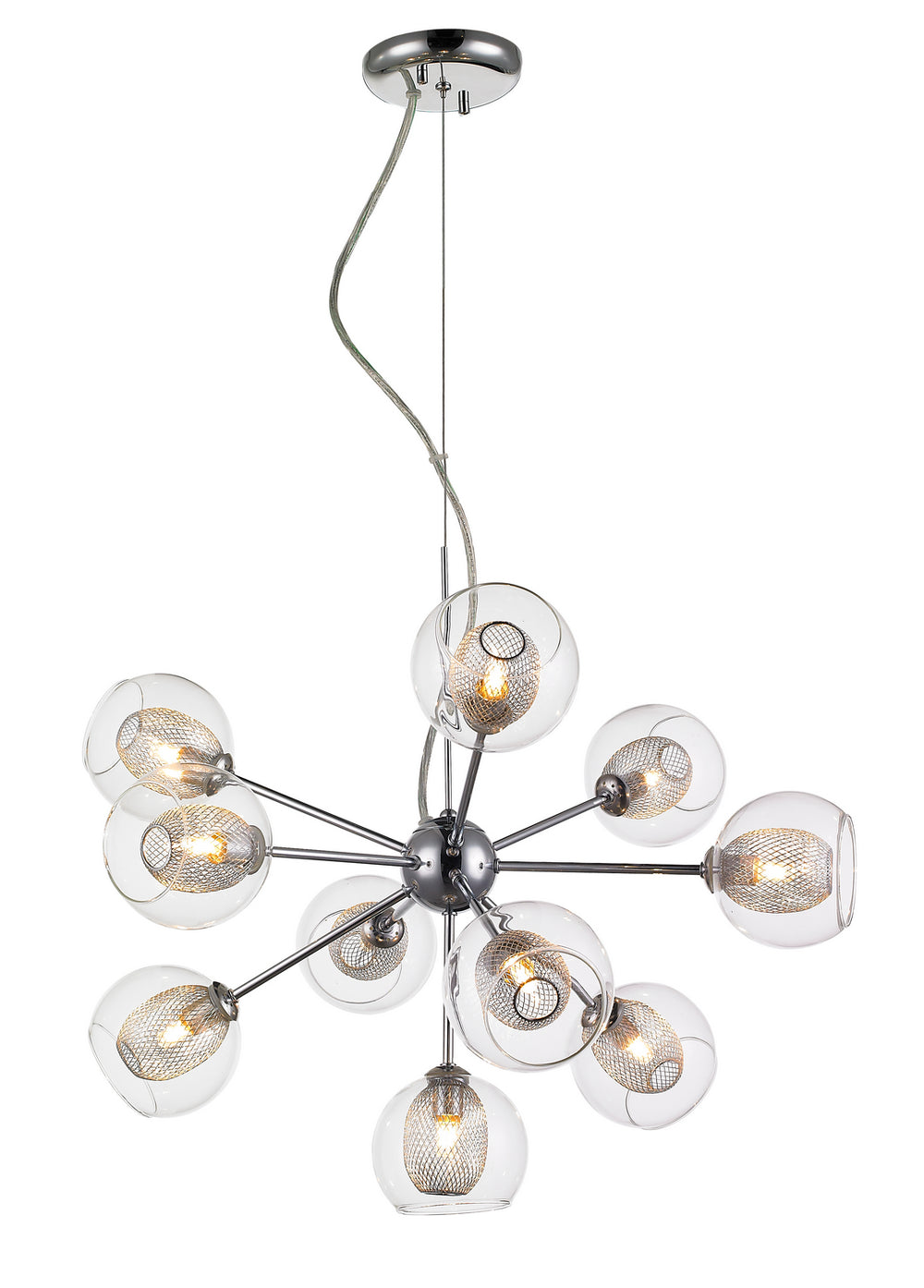 Z-Lite Canada - Ten Light Chandelier - Auge - Chrome- Union Lighting Luminaires Decor